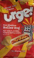 Urge!: Gas Station Roller Dog Hot Dog Flavored Potato Ripple Chips