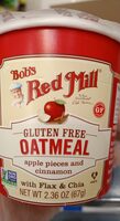 GLUTEN FREE OATMEAL apple pieces and cinnamon