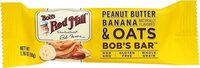 Peanut Butter Banana Naturally Flavored & Oats Bob's Bar