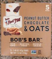 Peanut Butter Chocolate & Oats Bob's Bar