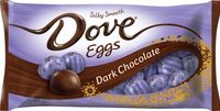 Easter dark chocolate candy eggs ounce