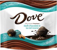 Silky smooth promises dark chocolate & sea salt caramel bar
