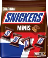 Minis size chocolate candy bars ounce