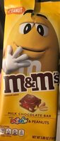 Milk chocolate bar with minis & peanuts chocolate candies, peanut