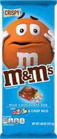 Mm's milk chocolate bar with minis & crisp rice