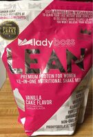 LEAN Premium Protein for Women All-In-One Nutritional Shake Mix Vanilla Cake Flavor
