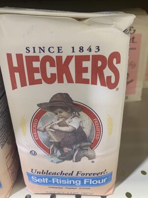 Heckers, unbleached forever!, self-rising flour by Heckers
