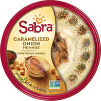 Caramelized onion hummus with smoked paprika