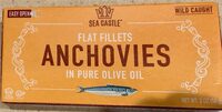 Flat fillets Anchovies in pure olive oil