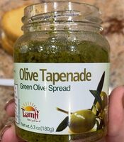 Green olive tapenade spread for pastries and cheeses