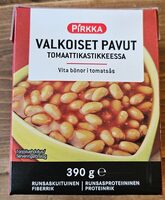 Valkoiset pavut tomaattikastikeessa