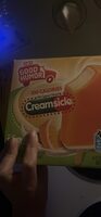 Vanilla Flavored Low Fat Ice Cream Bars Coated With Orange Flavored Sherbet