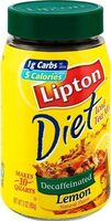 Diet decaffeinated lemon sugar free iced tea mix