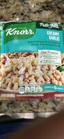 Spiral Pasta in a Creamy Garlic Flavored Sauce