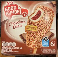 Chocolate eclair frozen dessert bars