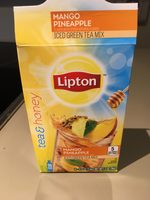 Tea & Honey, Iced Green Tea Mix, Mango Pineapple Flavor With Other Natural Flavor