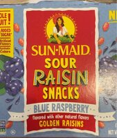 Blue Raspberry - Sour Raisins Snacks