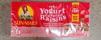 Pb&j yogurt covered raisins