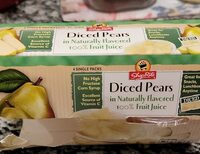 Diced Pears in Naturally Flavored Fruit Juice