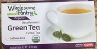 Decaffeinated green tea herbal tea