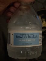 Bowl and basket spring water