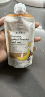 Banana, mixed berries and oat