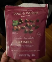 Milk chocolate raisins