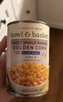 Sweet whole kernel golden corn (no salt added)