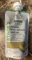 Banana, kiwi, spinach and oat