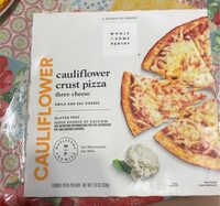 Cauliflower crust pizza three cheese