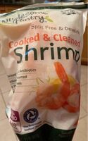 Cooked and cleaned shrimp