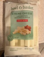 Whole Milk, Low Moisture String Cheese