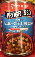 Spicy Italian-Style Wedding soup with Italian sausage