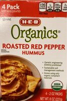 Organic roasted red pepper hummus