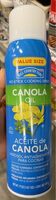 Canola oil spray