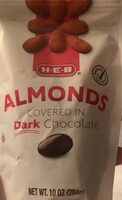 Almonds covered in dark chocolate