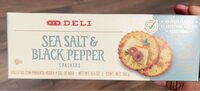 Sea salt & black pepper crackers