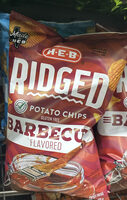 Ridged Barbecue Flavored Potato Chips