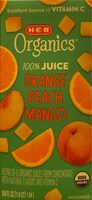 HEB Organics 100% Orange Peach Mango Juice