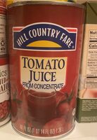 Fare tomato juice from concentrate