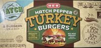Hatch Pepper Turkey Burgers