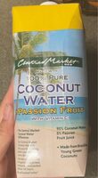 Coconut water with passion fruit