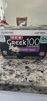 Greek 100 Calories Vanilla Bean Grade A Nonfat Strained Yogurt