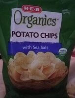 Organics potato chips with sea salt