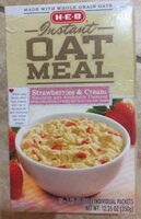 Instant oatmeal strawberry and cream