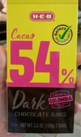 Cacao 54% Dark Chocolate Bars