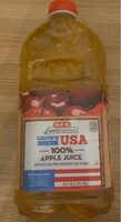 Grown in the usa 100% apple juice