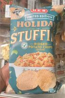 Holiday stuffing Ridged potato chips