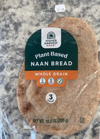 Whole grain vegan naan bread