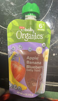 Apple Banana Blueberry baby food